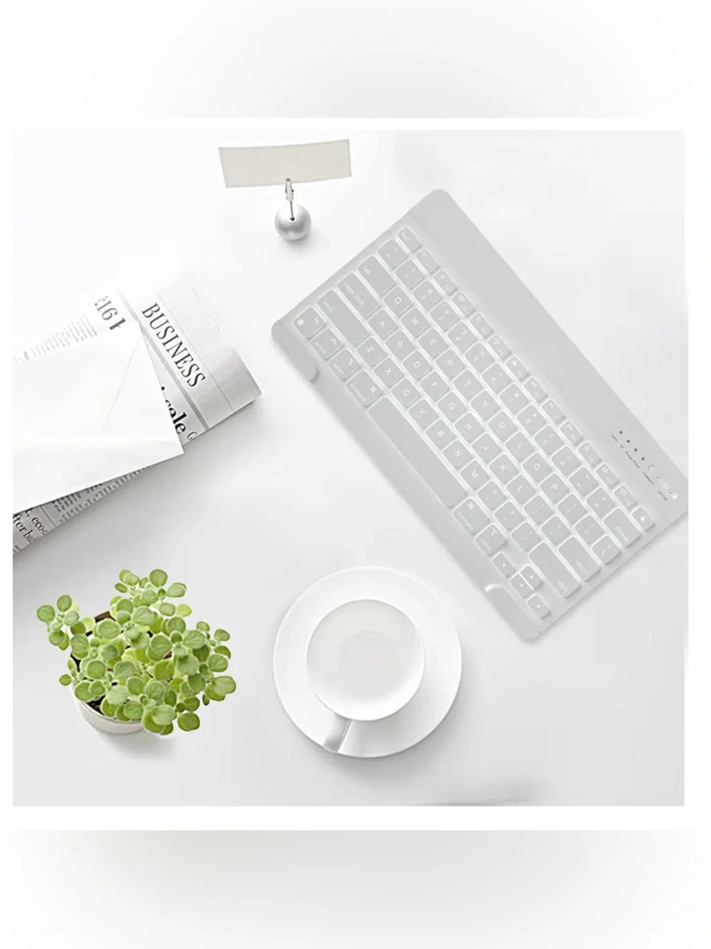 7 Color Backlit Mac Keyboard Ultra Slim Bluetooth Wireless Keyboard Apple USB-C